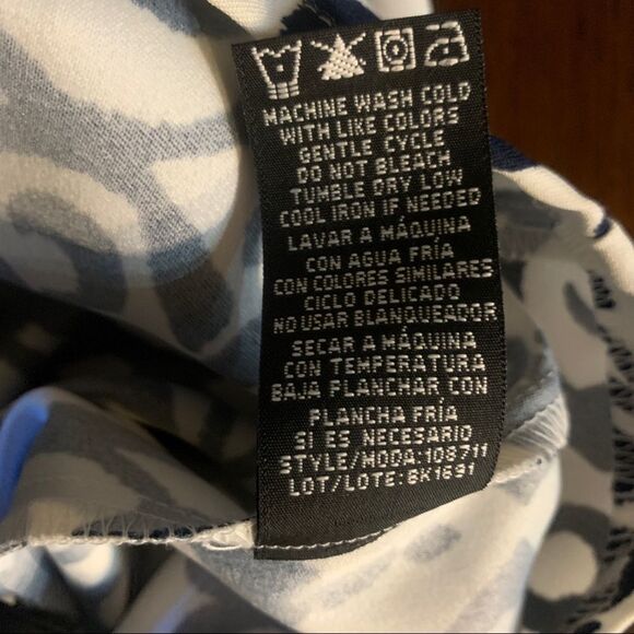 NEW Ronni Nicole Dress Pleated Skirt Blue White Womens Sz 12 NWOT - Picture 10 of 10